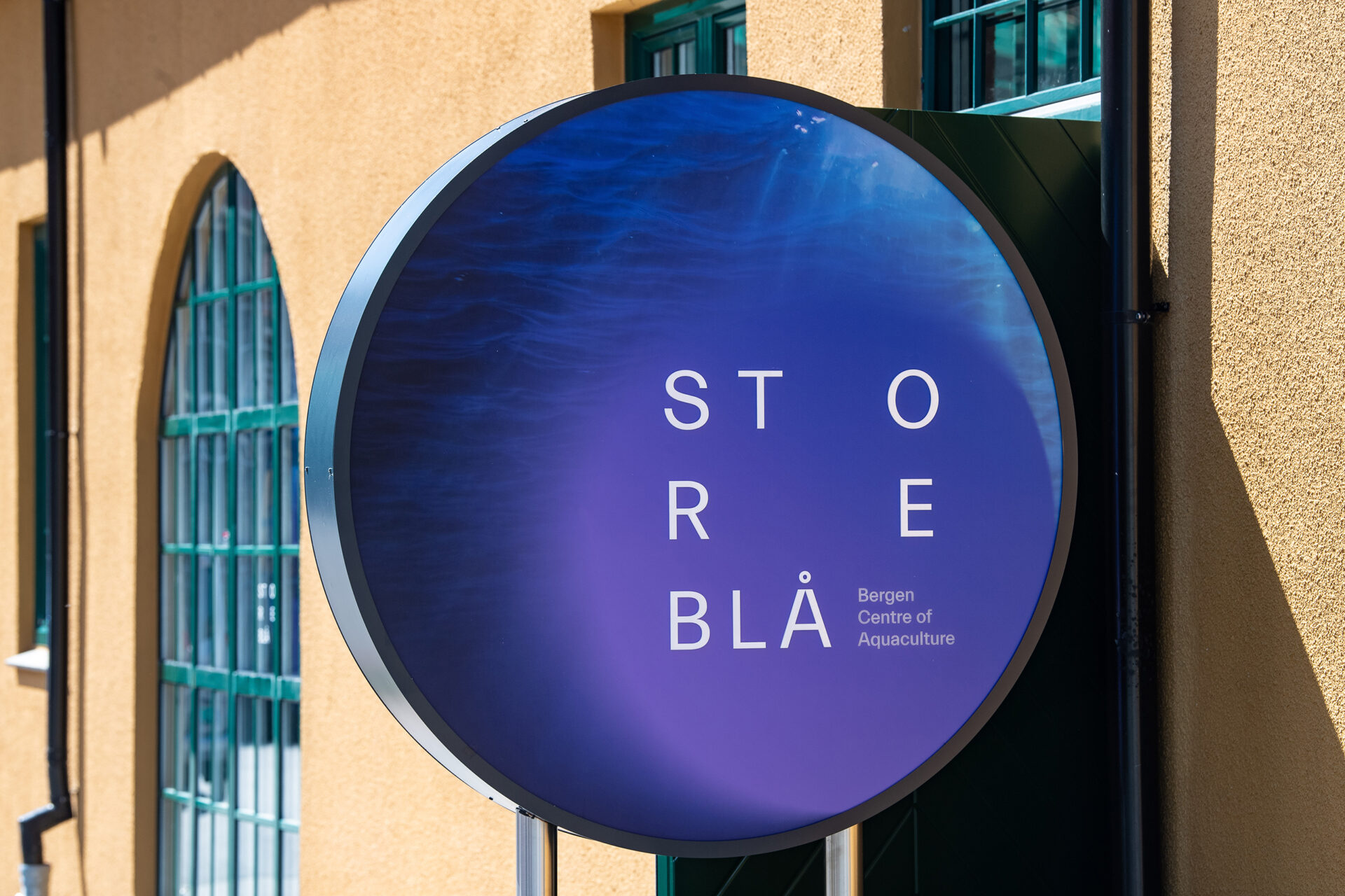 Haltenbanken storebla lysskilt logo
