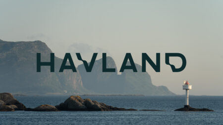 Haltenbanken havland logo kystlandskap fyr havbruk design